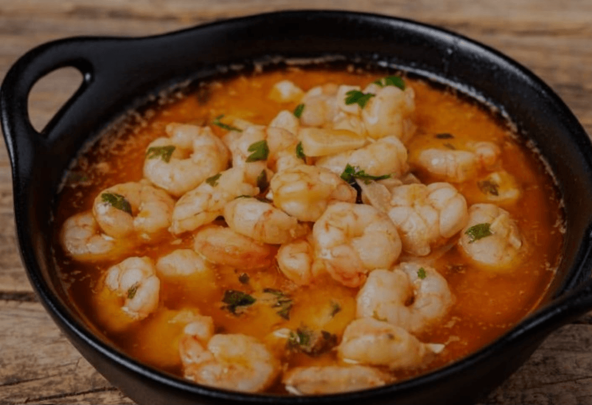 Prawns in Pil Pil Sauce