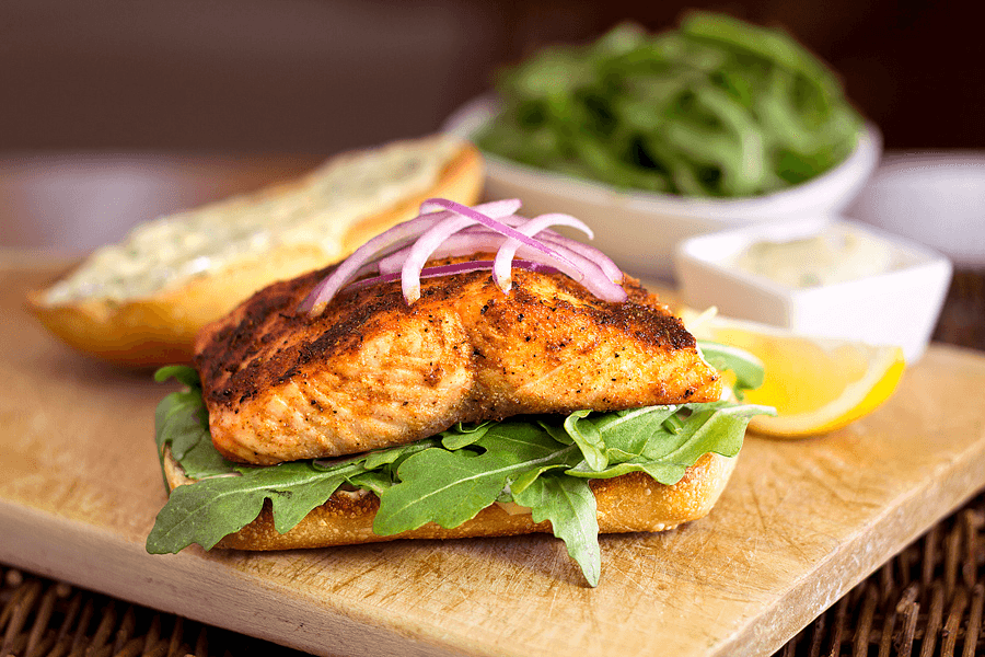 Salmon sandwich