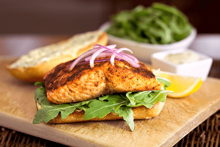 Salmon sandwich