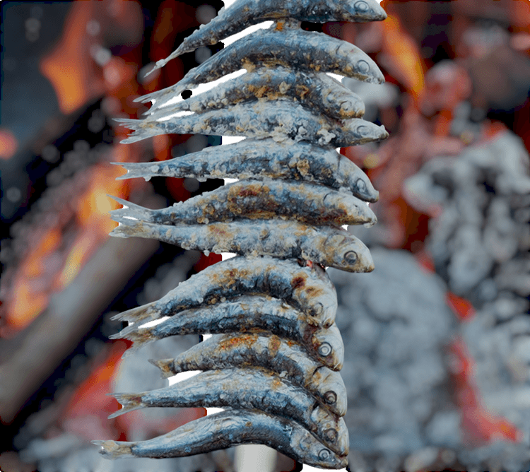 Grilled Sardines in Marbella